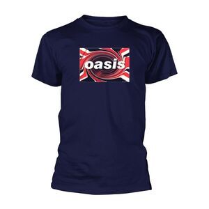 Oasis Unisex Adult Union Jack T-Shirt / Blue